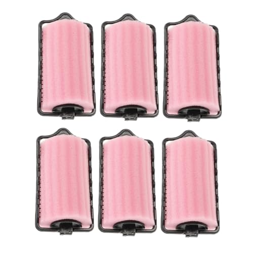 HONMEET 6 piezas Rulos de Espuma para Pelo Rizos Naturales Sin Calor Protectores y Cómodos para Tipo de Cabello Uso Seco y Mojado Herramienta para Estilo Nocturno