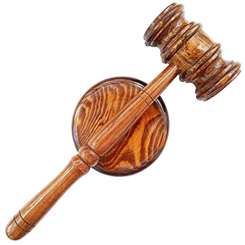 Gavel And Sound Block (Brown Round) #TOP5