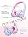 Mpow CH9 Kids Bluetooth Headphones with Microphone & LED Light, Bluetooth 5.0, 15Hours Playing Wireless Foldable Headset w/Mic, Volume Limited 85dB-95dB for PC/Cellphone/TV/School