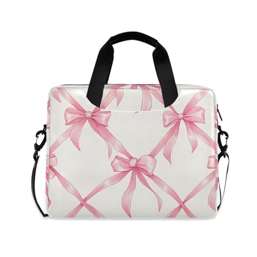 Bolso para laptop ALAZA 13-15.6 pulgadas rosa con correa miniatura 1
