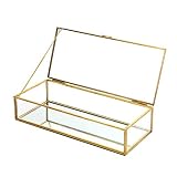 Holibanna 2 Stücke Geometrische Schmuckkasten Transparente Glaskasten Ringkasten Ehering Schmuck Box Verziert Ring Ohrring Box Schmucklagerung Dekorative Box
