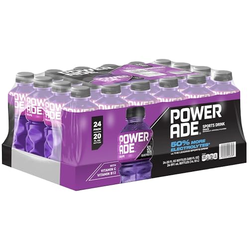 Image of POWERADE Sports Drink Grape, 20 Ounce, Can (Pack of 24)