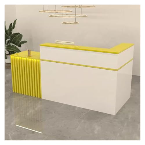 Escritorio de recepción con mesa de almacenamiento para vestíbulo de negocios y tienda