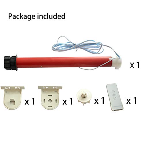 Morningrising 12V DIY Electric Roller Blind/Shade Tubular 25mm Motor Kit & Remote Controller - Thumbnail 3