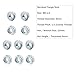 M6 x 1.0 6mm Stainless Steel Serrated Flange Nuts M6-1.0 Hex Flange Lock Nuts (10pcs)