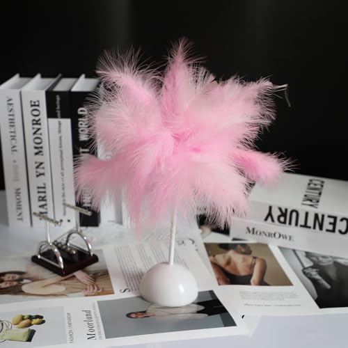 LWINGFLYER Feather Bedroom Bedside Lamp LED Atmosphere Feather Night