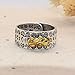 HETICA Feng Shui Pixiu Mantra Amulet Lucky Adjustable Ring Buddhist Good Luck Mantra Double Protection Wealth Love Health Ring Vintage Ring Jewelry Gift