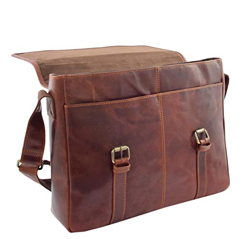 Porte-documents en cuir véritable protégeant ordinateur portable - 5