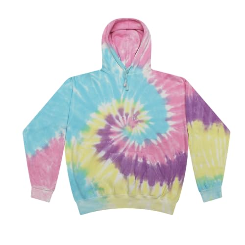 Image of Colortone Tie Dye Pullover Hoodies for Women and Men - Classic Fit Sweatshirts