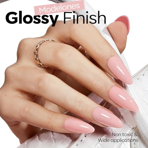 Image of modelones Pink Gel Nail Polish 15ML, Hema Free Summer Pastel Soak-Off UV Gel Polish - 28+Days Long-Lasting Nail Art DIY Manicure Kit Home Salon Women Gifts