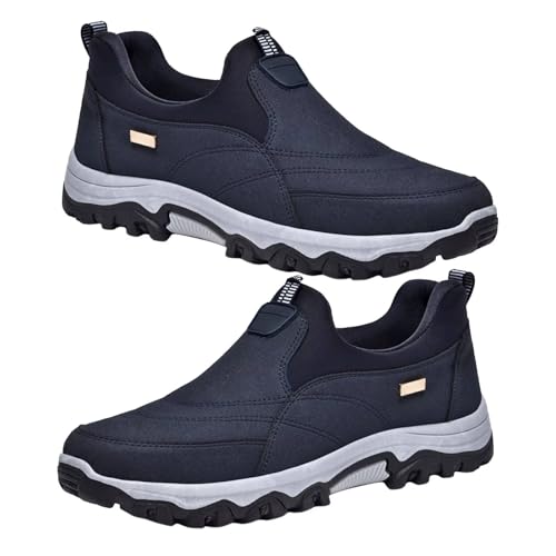 Scarpe Impermeabili Uomo Scarpe Slip-on Mocassini Scarpe Uomo Senza Lacci Scarpe Uomo Invernali Scarpe Ortopediche Uomo Scarpe Uomo Invernali,Blu,43/265mm