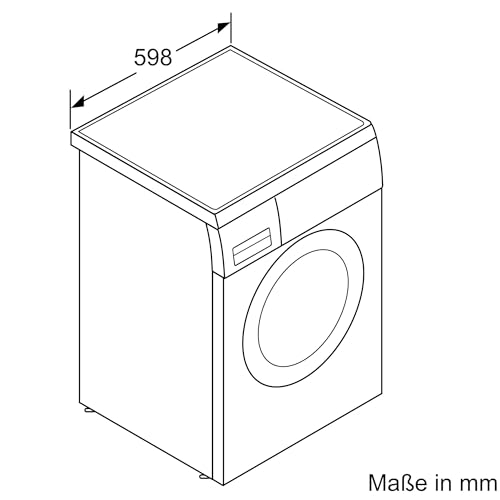 Bosch WUU28T70, Stiftung Warentest Testsieger*, Serie 6, Waschmaschine 8 kg, Unterbaufähig, SpeedPerfect - schneller waschen, Nachlegefunktion, Hygiene Plus, VarioTrommel, Leise dank EcoSilence Drive – Bild 13