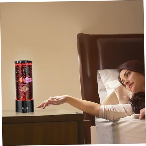 Lampe à bulles poisson LED multicolore télécommandée veilleuse bébé - 8