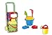 CLICLED Set Gioco da Spiaggia Bimbi 7pz carrellino Giocattolo Secchiello Palette formine