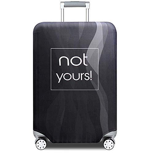 Yekeyi maleta de viaje protector cremallera funda de equipaje lavable impresión sombrero de equipaje 46 - 81 cm, negro., S