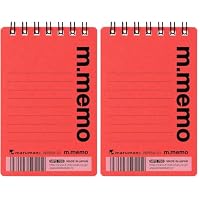 Amazon.co.jp: マルマン メモ エムメモ 6mm横罫 A7 ライトブルー N595A