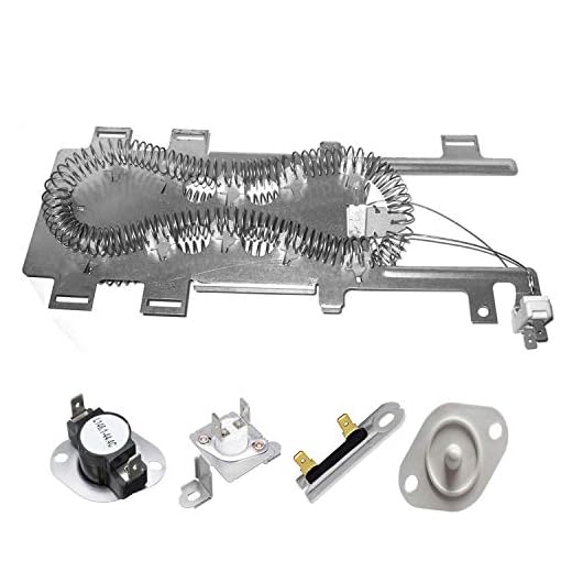 Siwdoy 8544771 279973 3392519 8577274 Duet Dryer Heating Element Thermal Cut Off Kit with Thermistor & Thermal Fuse Compatible with Whirlpool Maytag Dryers