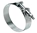 Ideal Tridon 1-5/8 in. 1-7/8 in. 163 Silver Hose Clamp With Tongue Bridge Stainless Steel Band