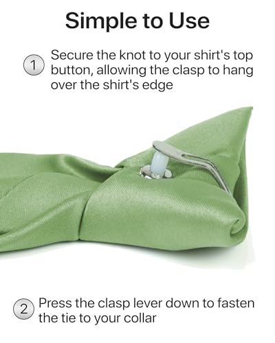 Image of boxed-gifts Clip on Ties for Men - Premium Black Solid Color Clip on Tie