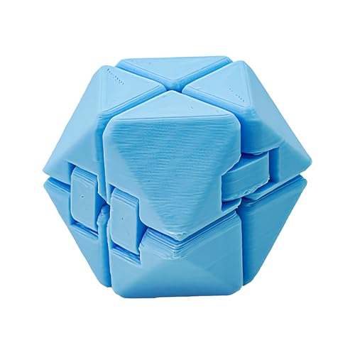 WJnflQN Magic Cube Puzzle - Cubo de velocidad plegable 3D con función giratoria, juguete educativo para viajes, hogar, guarderías, escuelas