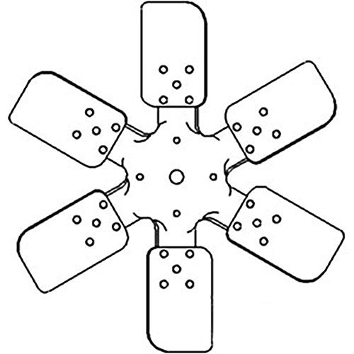 Compatible with Ford New Holland Tractor Pusher 6 Blade Fan Part No: A-JE8600A