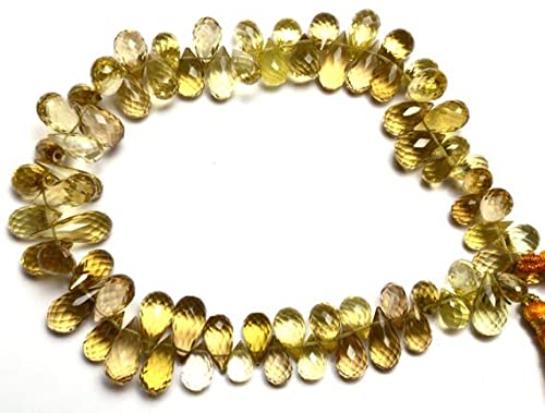 Beer Quartz Faceted Teardrop pour fabriquer des bijoux bohèmes d'été - 3