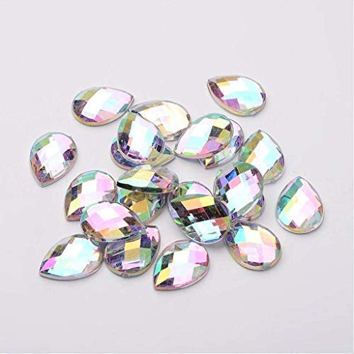 Ecusson,Perles à dos plat et strass pour bricolage Couleurs mixtes, 8 pièces-sac 800 - Type