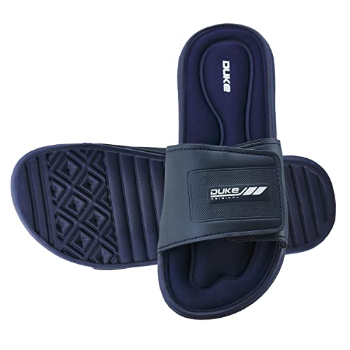 Image of Duke mens Fwc6094-navy Slipper