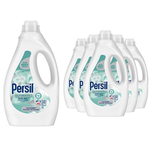 Persil Ultimate Liquid Detergent Outstanding Stain Removal Effective in Quick and Cold Washes with 14 Days of Lasting Freshness 46 Washes, 1.242 Litre (Buy 6, Fresh & Mild)