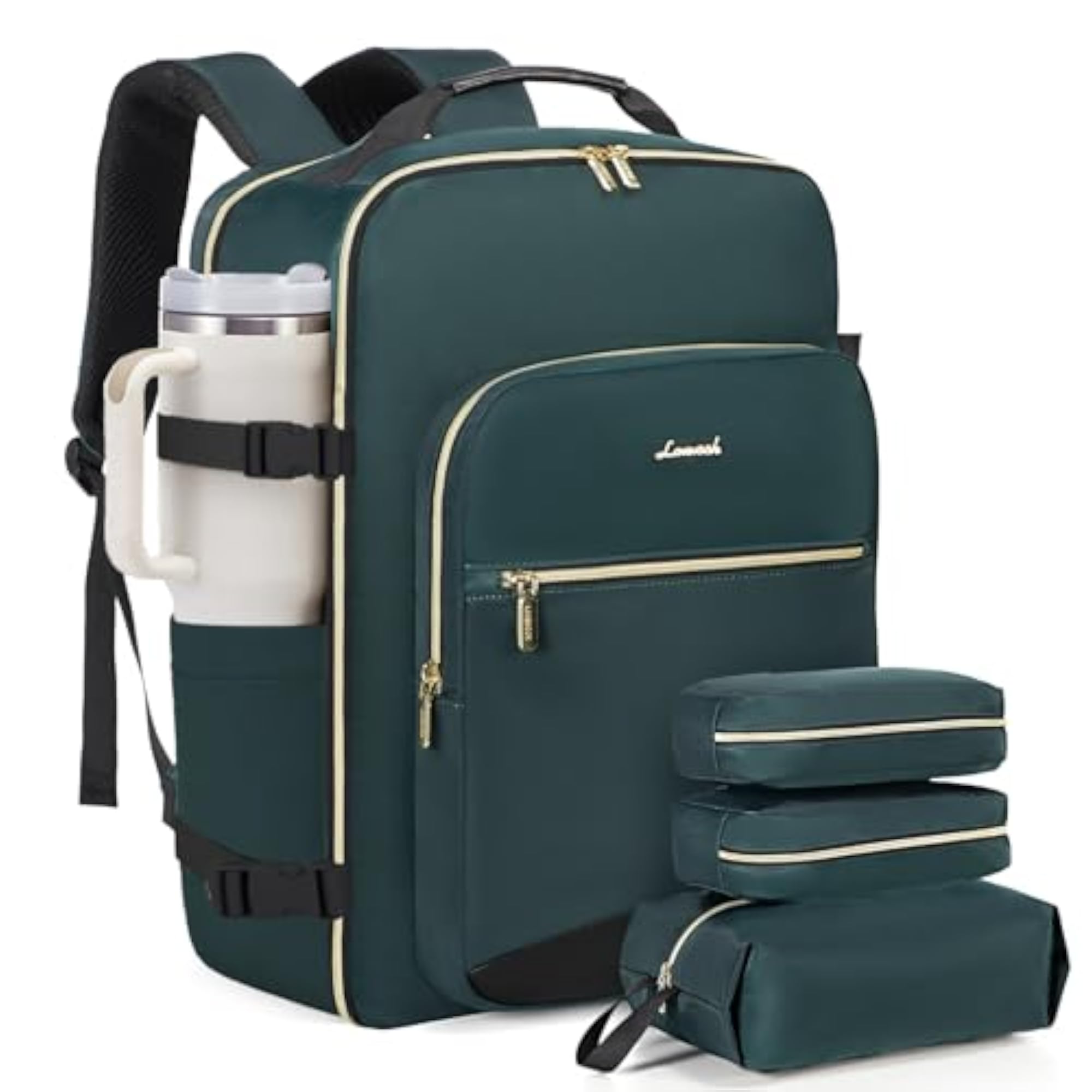 40L Large Travel Backpack for Women & Men, Airline Approved