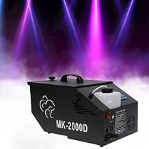 1200W Low-Lying Smoke Machine,DMX Stage Effect Fog Machine with Wire/Remote Control for DJ Stage Party Disco Concert Halloween Wedding Event 5000 CFM Smoke Output