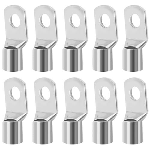 10 piezas de terminales de cable de tubo 50 mm² M8 Unisolados SC Conectores de cable terminales de anillo