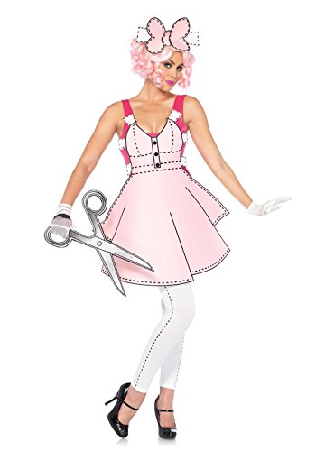 Leg Avenue 85569 Pretty Papel muñeca Fancy Dress Costume (pequeño, UK 6 – 8, 5 Piezas)