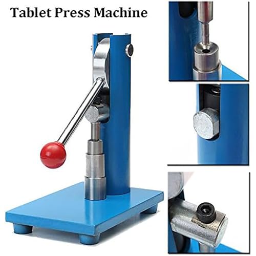 Macchina da stampa a leva per compresse con stampo in acciaio inossidabile per una compressa efficiente in laboratorio, ideale per acido benzoico, campioni di carbone e polveri medicinali