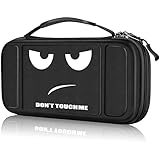 Fintie Carrying Case for Nintendo Switch Lite 2019, [Shockproof] Hard Shell Protective Cover Travel Bag with Game Card & Micro SD Card Slots for Switch Lite Console & Accessories, Dont Touch