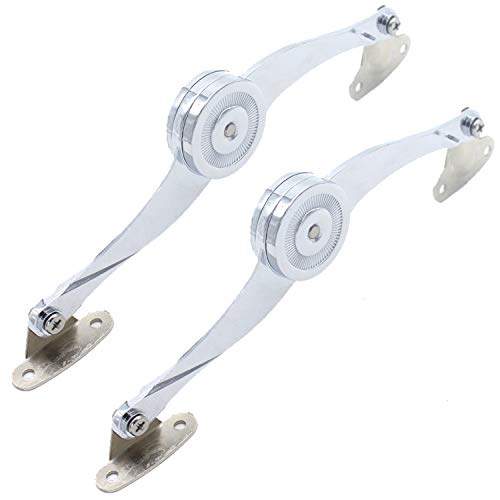 Lystin Lid Support Hinge, 2 Packs Folding Support Hinge Lid Stay With Soft Close, Lid Lift Up Stay Buffer Damper For Kicthen Wardrobe Cabinets Door Toy Box #TOP1