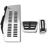 Ztuaalui Pedales de Coche LHD, para Volkswagen Polo VW Golf 4 Bora Beetle RSi GTI R32 para Audi A3 Seat Leon 1M Toledo 1L Pad Pedal de reposapiés IT