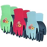 Midwest Gloves 66A4P03-M - Ladies Garden Gloves 3 pack Medium, Assorted