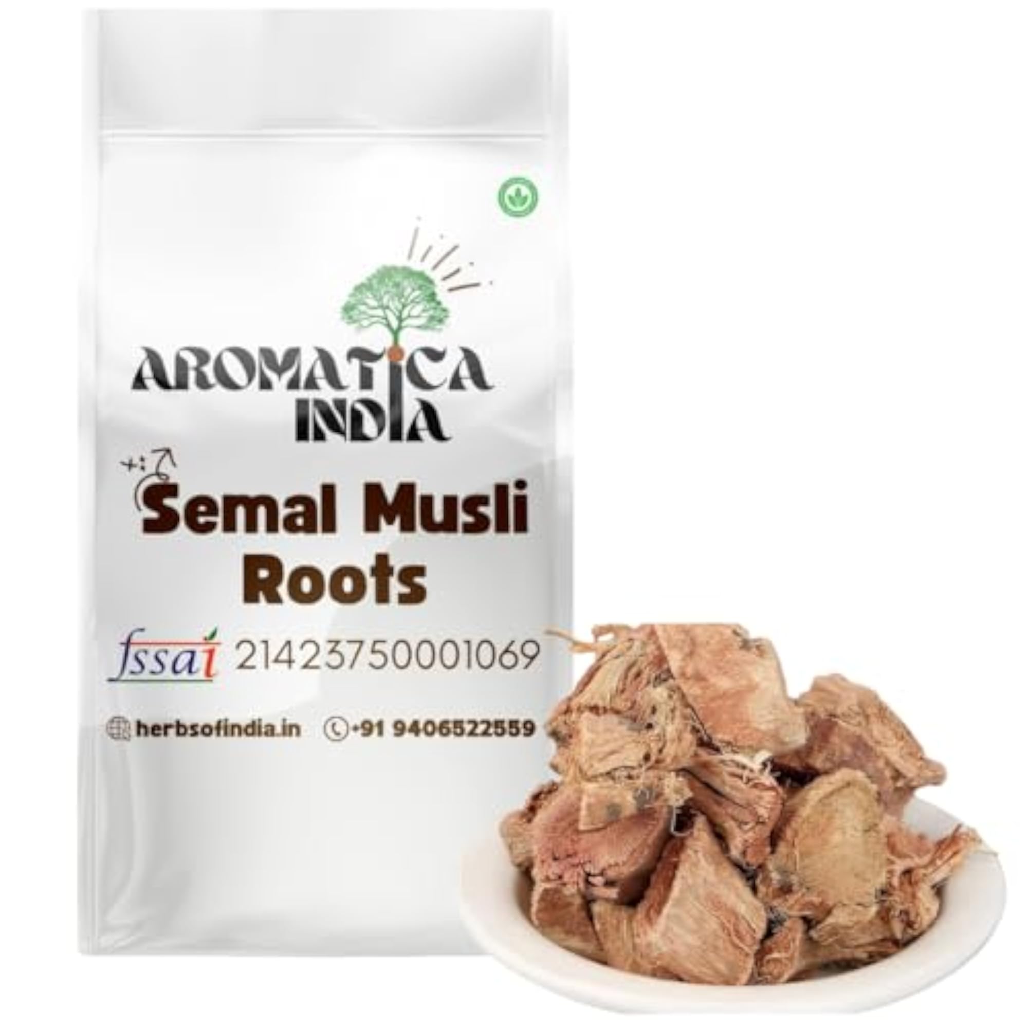 Aromatica Semal Musli Roots 100% Pure & Natural for Ayurvedic Benefits