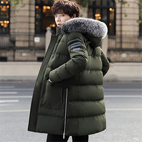Veste d'hiver homme rembourrée et chaude Haitpant en coton épais bordeaux taille L