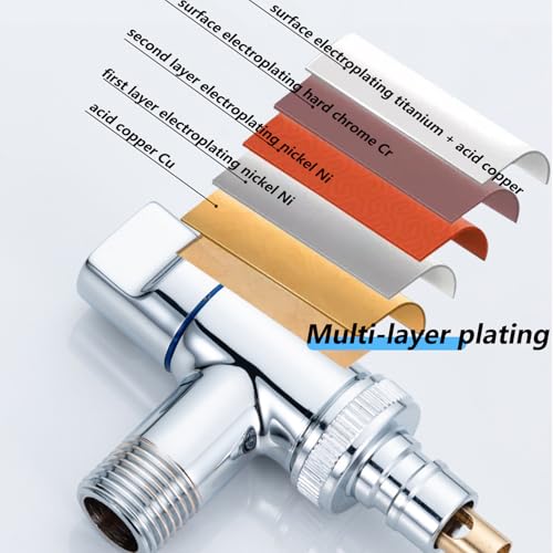 Wasserhahn Waschmaschine WISIRENT, 1/2 und 3/4 Silver Waschmaschine Wasserhahn Wasserhahn Der Waschmaschine, Wandmontage Waschmaschinenhahn Eckventil Waschmaschine für Wasserhahn Ventil