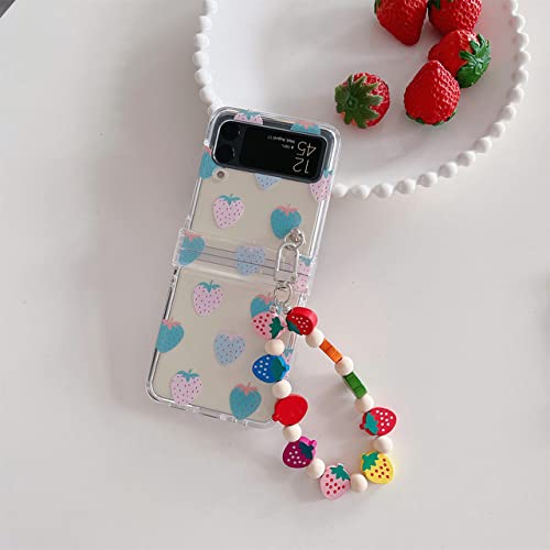 Coque anti-chute Z Flip 4 avec poignée bracelet pour éviter les chutes