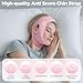 KAUZIDAR Chin Strap for Sleeping - Breathable Adjustable Anti Snoring Solution, Effectively Stop Snoring Device, Highly Resilient and Reusable Anti Snore Chin Strap for Men and Women (Pink)