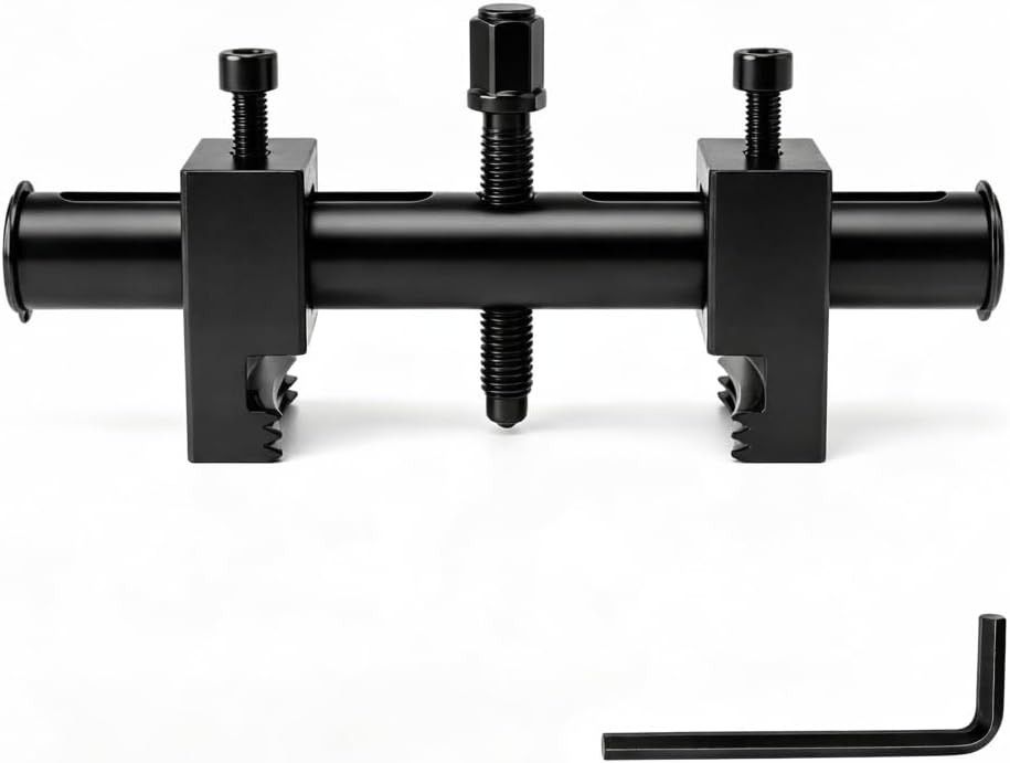 Adjustable Crankshaft Pulley Puller Removal Tool,Ribbed Drive Crankshaft Pulley Remover Kit for 30mm-158mm Pulley Size,AC Pulleys Puller Ribbed Puller for Crankshafts,Alternators,A/C Units,Water Pump