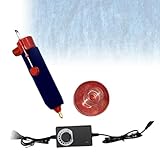 Stylo d'impression batik polyvalent : le stylo à cire électrique Kistka est un outil essentiel pour les artistes, avec une pointe remplaçable qui vous permet de basculer facilement entre les différentes pointes de stylo, ce qui le rend efficace pour tous vos projets d'impression batik.