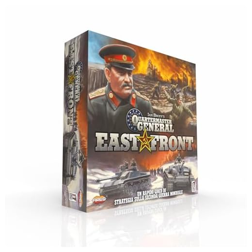Asmodee - Quartermaster East Front, Gioco da Tavolo di Strategia per 2 Giocatori, 14+ Anni, Edizione in Italiano