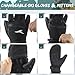 Achiou Ski Gloves,Winter Cold Weather Gloves for Men Women,Waterproof Touchscreen Snow Mittens