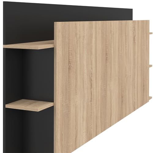 Tête de lit 140/160 cm avec étagères CIRI IDMarket