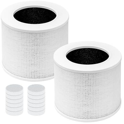 Covienapp Core Mini Replacement Filter for LEVOIT Air Purifier Core mini-rf, 3-in-1 Pre, H13 True HEPA, Activated Carbon Filtration System,2 Filter + 10 Aroma Pads