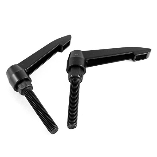 Aexit M10x55mm Thread Pressure Washer Parts & Accessories 80mm Long Lever Lathe Machinery Adjustable Clamping Nozzles Handle 2pcs